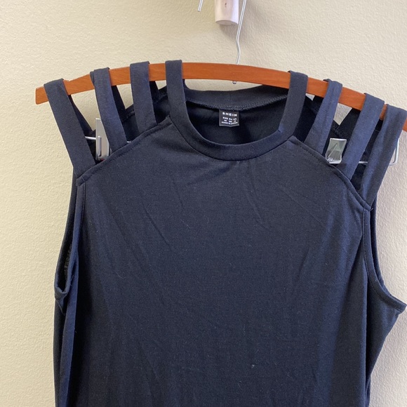 Cut Out Bodycon Open Shoulder Mini Dress Size Medium - Picture 10 of 11